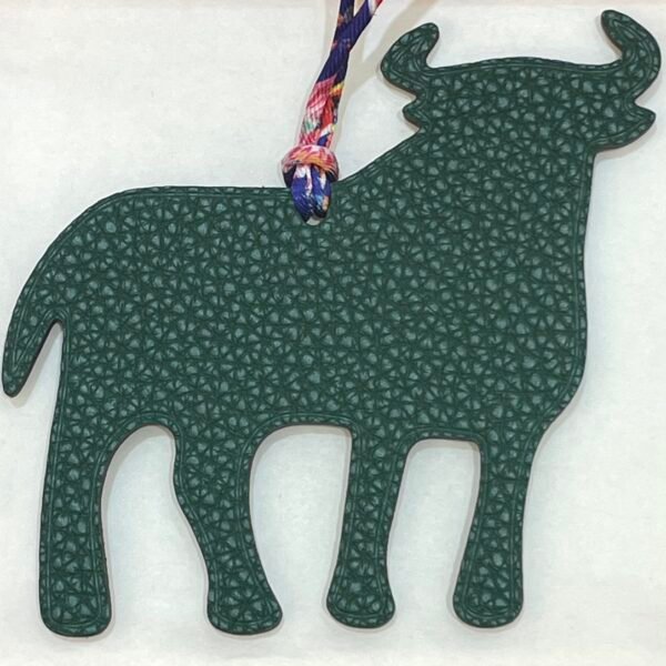 Taiwan Bag Charm Vert Verone Togo Leather / Vert Malachite Epsom Leather Calf Charm
