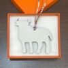 USA New York Togo Leather Noir / Epsom Craie Calf Bag Charm