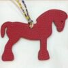 Australia Sydney Military Horse Charm Togo Rouge Casaque / Epsom Lime