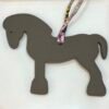 Canada Toronto Rose Eglantine Togo / Epsom Etoupe Military Horse Charm