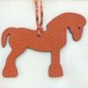 Lovely Military Horse Charm Price Togo Leather Orange / Epsom Leather Etoupe