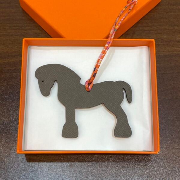 Lovely Military Horse Charm Price Togo Leather Orange / Epsom Leather Etoupe