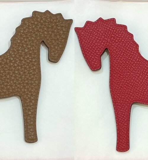 187 Factory Bag Charm Images Gold Togo / Rouge Casaque Epsom Pony Charm