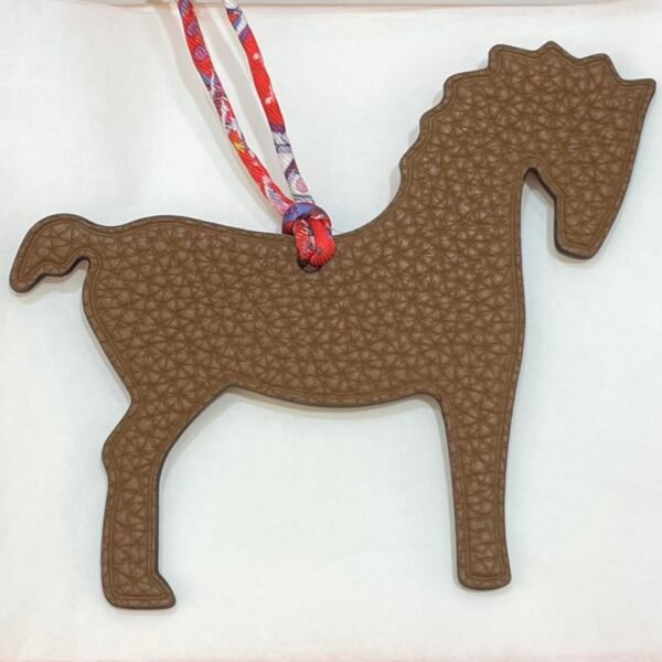 187 Factory Bag Charm Images Gold Togo / Rouge Casaque Epsom Pony Charm