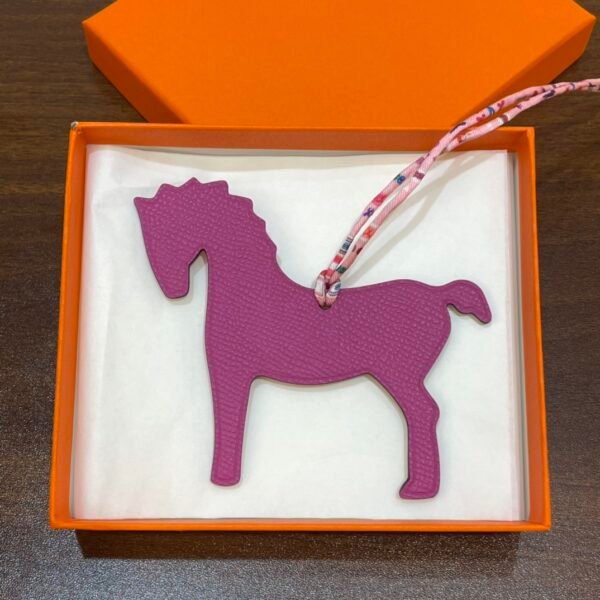 Full Handmade Pony Charm Togo Rose Eglantine / Epsom Rose Purple