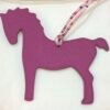 Full Handmade Pony Charm Togo Rose Eglantine / Epsom Rose Purple