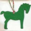 UAE Dubai 187 Factory Pony Charm Togo Vert Bamboo / Epsom Rose Purple