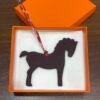187 Factory Bag Charm Price Pony Charm Togo Bordeaux / Epsom Gold