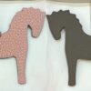 UK London Pony Charm Rose Sakura Togo / Etoupe Epsom Leather