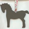 UK London Pony Charm Rose Sakura Togo / Etoupe Epsom Leather