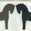 187 Factory Bag Charm Etoupe Togo / Noir Epsom Pony Charm
