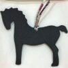 187 Factory Bag Charm Etoupe Togo / Noir Epsom Pony Charm