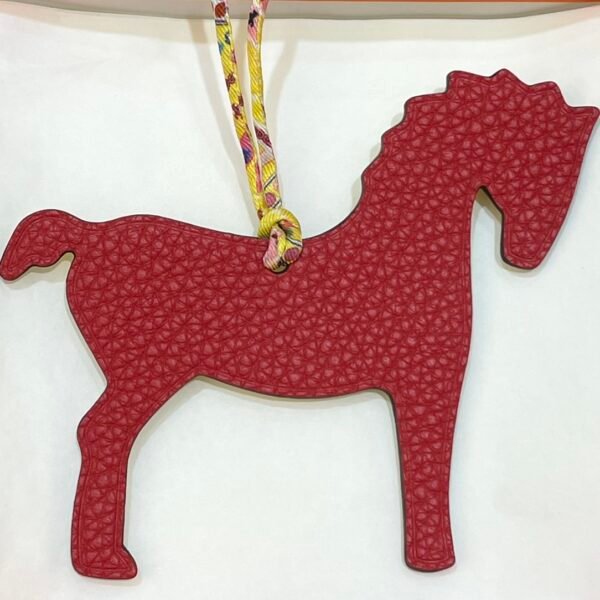 Hong Kong 187 Factory Pony Charm Rouge Casaque Togo / Lime Epsom