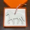 187 Factory Bag Charms Stepping Horse Charm Togo Rose Sakura / Epsom Craie