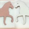 187 Factory Bag Charms Stepping Horse Charm Togo Rose Sakura / Epsom Craie
