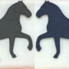 Canada Toronto Stepping Horse Charm Togo Leather Etain / Epsom Leather Dark Blue