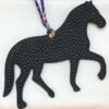 New Arrival Noir Togo Leather / Rouge H Epsom Leather Stepping Horse Charm