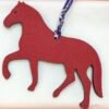 New Arrival Noir Togo Leather / Rouge H Epsom Leather Stepping Horse Charm