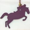 187 Factory Bag Charm Knight Horse Charm Violet Epsom Leather / Blue Lin Togo Leather