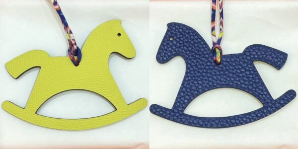 Australia Sydney 187 Factory Lime Epsom / Blue Saphir Togo Trojan Horse Charm