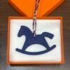 Australia Sydney 187 Factory Lime Epsom / Blue Saphir Togo Trojan Horse Charm