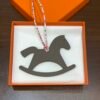Canada Toronto Trojan Horse Charm Epsom Leather Etoupe / Togo Leather Rose Sakura