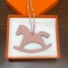 Canada Toronto Trojan Horse Charm Epsom Leather Etoupe / Togo Leather Rose Sakura