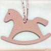 Canada Toronto Trojan Horse Charm Epsom Leather Etoupe / Togo Leather Rose Sakura