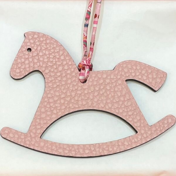 UAD Dubai Trojan Horse Charm Rose Purple Epsom / Rose Sakura Togo Bag Charm