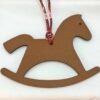 USA Washington Trojan Horse Charm Gold Epsom Leather / Dark Coffee Togo Leather
