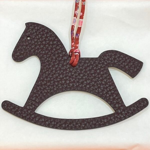 USA Washington Trojan Horse Charm Gold Epsom Leather / Dark Coffee Togo Leather