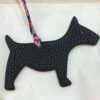 187 Factory Bag Charm Images Dog Charm Togo Noir / Epsom Craie