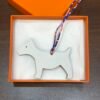 187 Factory Bag Charm Images Dog Charm Togo Noir / Epsom Craie