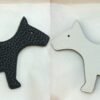 187 Factory Bag Charm Images Dog Charm Togo Noir / Epsom Craie