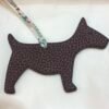 USA Washington Dog Charm Togo Leather Bordeaux / Epsom Leather Blue Atoll
