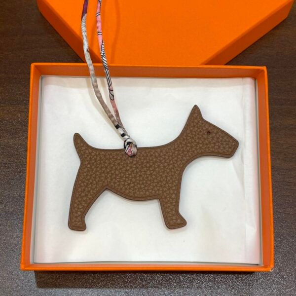 Canada Ottawa Dog Charms Togo Leather Gold / Epsom Leather Rouge Casaque