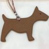 Canada Ottawa Dog Charms Togo Leather Gold / Epsom Leather Rouge Casaque