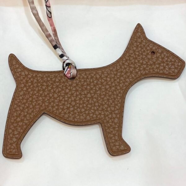 Canada Ottawa Dog Charms Togo Leather Gold / Epsom Leather Rouge Casaque