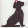 187 Factory Little Dog Charm Togo Bordeaux / Epsom Rose Confetti