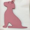 187 Factory Little Dog Charm Togo Bordeaux / Epsom Rose Confetti