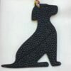 187 Factory Bag Charms Little Dog Charm Noir Togo Leather / Lime Epsom Leather