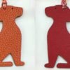 Canada Toronto Little Dog Charm Orange Togo Leather / Epsom Leather Rouge Casaque
