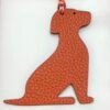 Canada Toronto Little Dog Charm Orange Togo Leather / Epsom Leather Rouge Casaque