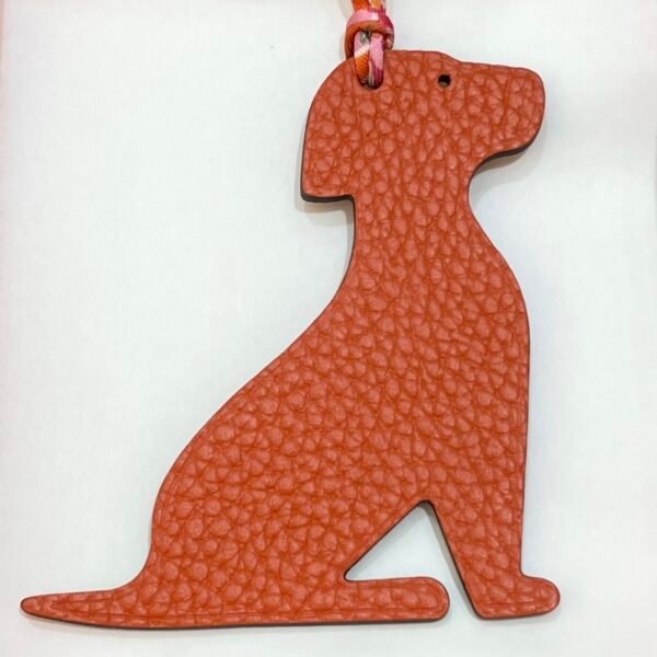 Canada Toronto Little Dog Charm Orange Togo Leather / Epsom Leather Rouge Casaque