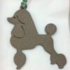 Lovely 187 Factory Epsom Vert Criquet / Togo Gris Tourterelle Poodle Bag Charm