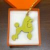 UK London 187 Factory Lime Epsom / Noir Togo Poodle Charm