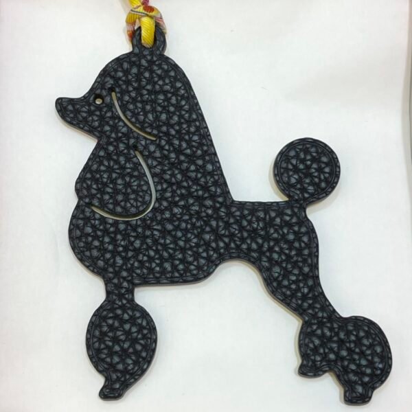 UK London 187 Factory Lime Epsom / Noir Togo Poodle Charm