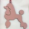 New Arrival 187 Factory Bag Charms Epsom Violet / Togo Rose Eglantine Poodle Charm