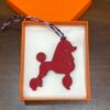 USA New York 187 Factory Poodle Charm Rouge Casaque Epsom / Blue Azteque Togo