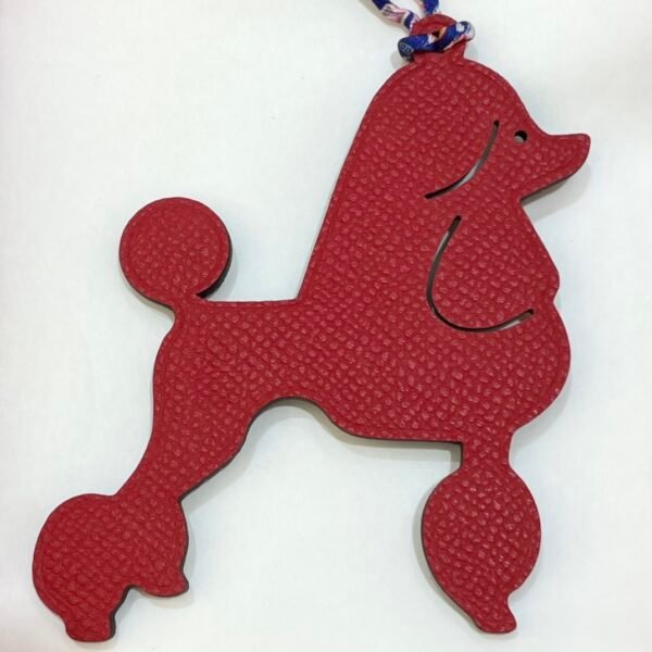USA New York 187 Factory Poodle Charm Rouge Casaque Epsom / Blue Azteque Togo